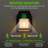 Lampada Da Parete Solare Sensore Movimento Luce Tungsteno Led Applique Ip65 Nero