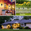 Lampada Da Parete Solare Sensore Movimento Luce Tungsteno Led Applique Ip65 Nero
