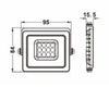 Faro Led 10 W Ultra Slim Grigio Esterno Ip65 Luce Fredda Naturale Calda Fs10w-g
