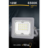 Faro Led 10 W Ultra Slim Grigio Esterno Ip65 Luce Fredda Naturale Calda Fs10w-g