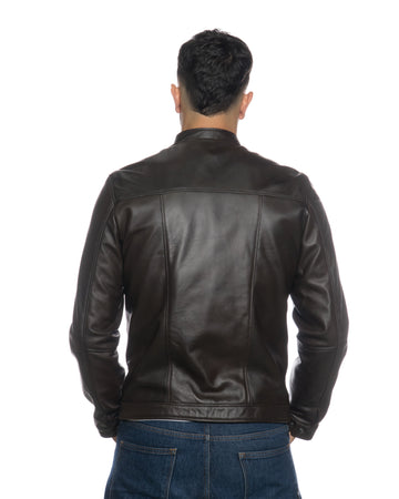 U010 - Giacca Uomo Testa di Moro in vera pelle