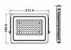 Faro Led 50 W Faretto Ultra Slim Nero Esterno Luce Naturale Calda Fredda Fs50w-n