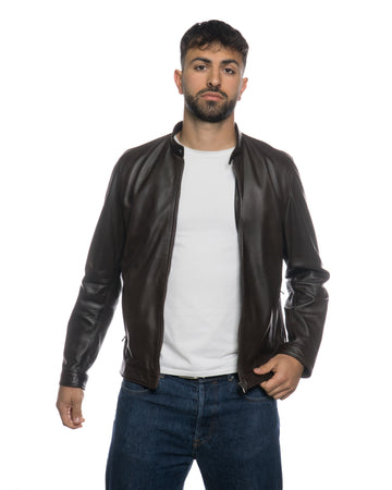 U010 - Giacca Uomo Testa di Moro in vera pelle