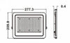 Faro Led 100w Faretto Ultra Slim Esterno Nero Ip65 Luce 6500k 4000k 3000k Fs100w-n