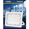 Faro Led 150 Watt Proiettore Esterno Ip65 Bianco Luce 6500k 4000k 3000k Fs150w-b
