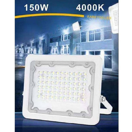 Faro Led 150 Watt Proiettore Esterno Ip65 Bianco Luce 6500k 4000k 3000k Fs150w-b
