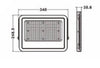 Faro Led 150 Watt Proiettore Esterno Ip65 Nero Luce 3000k 6500k 4000k Fs150w-n