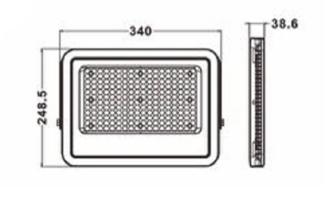 Faro Led 150 Watt Proiettore Esterno Ip65 Nero Luce 3000k 6500k 4000k Fs150w-n