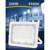 Faro Led 200 Watt Ultra Slim Esterno Bianco Ip65 Luce 6500k 4000k 3000k Fs200w-b
