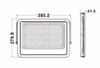 Faro Led 200 W Ultra Slim Esterno Nero Ip65 Luce Fredda Naturale Calda Fs200w-n