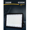 Faro Led 200 W Ultra Slim Esterno Nero Ip65 Luce Fredda Naturale Calda Fs200w-n