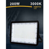 Faro Led 200 W Ultra Slim Esterno Nero Ip65 Luce Fredda Naturale Calda Fs200w-n