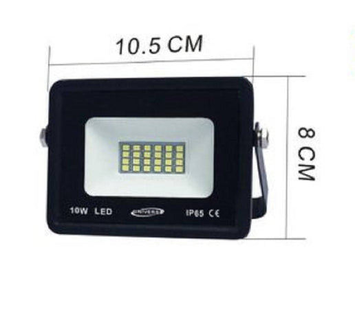 Faro Led Ultra Slim Proiettore Luce 4000k 6500k 3000k Scocca Nera 10watt F10w-n1