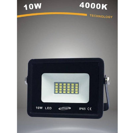 Faro Led Ultra Slim Proiettore Luce 4000k 6500k 3000k Scocca Nera 10watt F10w-n1