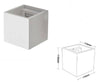 Applique Da Parete In Gesso A Cubo Up E Down Verniciabile Lampada G9 Moderno Gs-e15