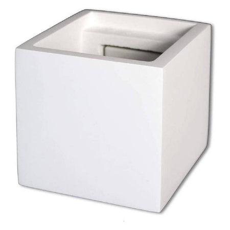 Applique Da Parete In Gesso A Cubo Up E Down Verniciabile Lampada G9 Moderno Gs-e15