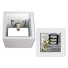 Applique Da Parete In Gesso A Cubo Up E Down Verniciabile Lampada G9 Moderno Gs-e15