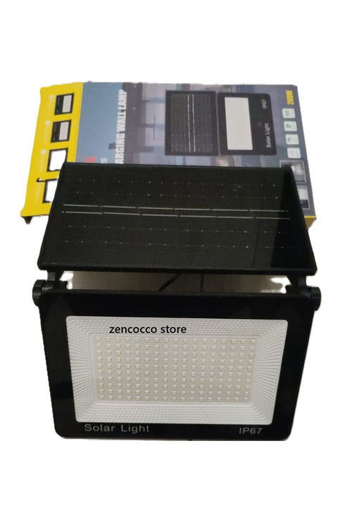 Faro LED Faretto con pannello SOLARE 170 SMD CREPUSCOLARE LUCE Fredda IP67