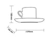 Applique Gesso A Forma Di Tazza Da Caffè A Parete Verniciabile Attacco G9 Gs-e85