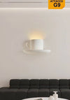 Applique Gesso A Forma Di Tazza Da Caffè A Parete Verniciabile Attacco G9 Gs-e85