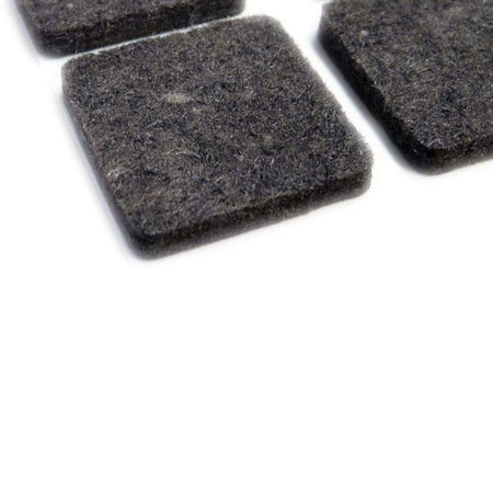 Feltrini adesivi marroni per mobili 25x25mm