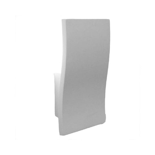 Applique In Gesso Rettangolare Ondulato Da Parete Verniciabile Attacco E14 Gs-e86