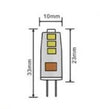 3 Lampadine Led G4 Ac/dc12v 1.5w 150lm Luce 3000k 4000k 6500k Spardc-g4-1.5w-001
