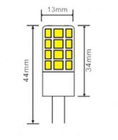 Lampadina Led G4 Ac/dc 12v 3 Watt 360 Lm Luce 6500k 3000k 4000k Spardc-g4-3w-002