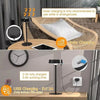 Lampada da tavolo con pannello solare Touch Switch Dimmerabile 3 colori luce RICARICABILE USB ip67