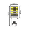Lampadina Led Smd G9 8 Watt 880 Lm Luce Calda Naturale Fredda Sparac-g9-8w-001
