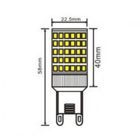 Lampadina Led Smd G9 8 Watt 880 Lm Luce Calda Naturale Fredda Sparac-g9-8w-001