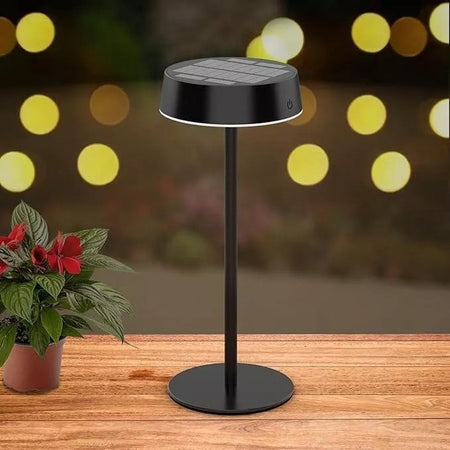 Lampada da tavolo con pannello solare Touch Switch Dimmerabile 3 colori luce RICARICABILE USB ip67