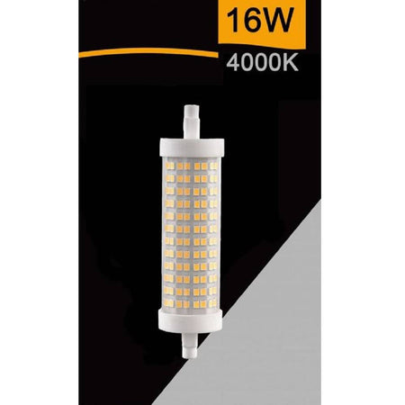 Lampadina Led Smd R7s L118 16w Tubolare Luce 3000k 4000k 6500k Sparac-r7s-16w-001