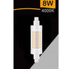 Lampadina Led R7s 8 Watt 880 Lumen 78mm Luce 3000k 4000k 6500k Sparac-r7s-8w-001