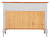 Biscottini Biscottini Comò Country legno massello tiglio bianco noce 107x47x80 Made Italy
