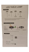 Lampada da tavolo con pannello solare Touch Switch Dimmerabile 3 colori luce RICARICABILE USB ip67