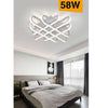 Plafoniera Da Soffitto Led 58 W Lampadario Moderno Luce 6500k 4000k 3000k C41-b