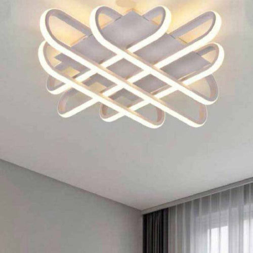 Plafoniera Da Soffitto Led 58 W Lampadario Moderno Luce 6500k 4000k 3000k C41-b