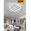 Plafoniera Da Soffitto Led 58 W Lampadario Moderno Luce 6500k 4000k 3000k C41-b