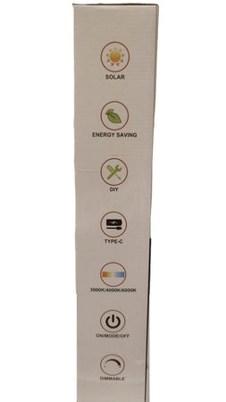Lampada da tavolo con pannello solare Touch Switch Dimmerabile 3 colori luce RICARICABILE USB ip67