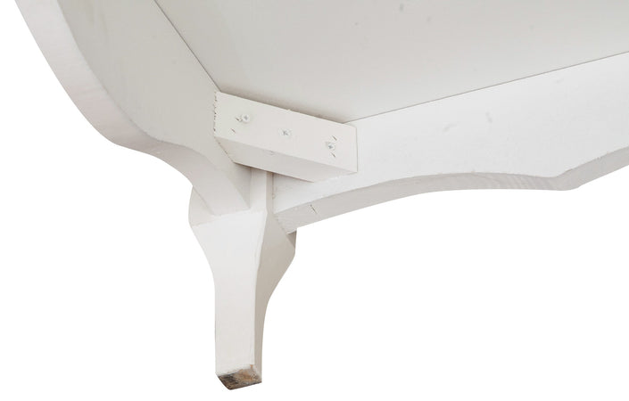 Biscottini Biscottini Comò Country legno massello tiglio bianco noce 107x47x80 Made Italy