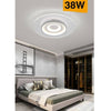 Plafoniera Led Moderna 38 Watt Finitura Bianca Luce Calda Fredda Naturale C40-b