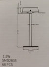 Lampada da tavolo con pannello solare Touch Switch Dimmerabile 3 colori luce RICARICABILE USB ip67