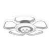 Plafoniera Led 50w Forma Fiore Con Pendenti Moderna Luce 6500k 3000k 4000k C42-b