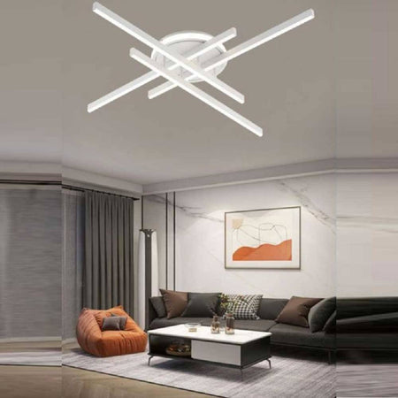 Plafoniera Led 45 W Bianca Da Soffitto Lampadario Luce 6500k 4000k 3000k Pn-21b