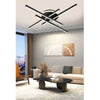 Plafoniera A Led 45 W Nero Da Soffitto Lampadario Luce 6500k 4000k 3000k Pn-21n