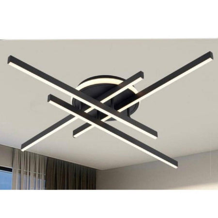 Plafoniera A Led 45 W Nero Da Soffitto Lampadario Luce 6500k 4000k 3000k Pn-21n