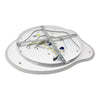 Plafoniera Led Effetto Ondulato Da Soffitto 59watt Luce 6500k 4000k 3000k Pn-28b