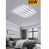 Plafoniera Led Moderna 55 Watt Finitura Bianca Luce Naturale Fredda Calda C47-b