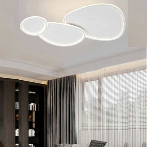 Plafoniera A Led 3 Ovali A Tripla Colorazione Di Luce 100 W Da Soffitto Pn-23-3c